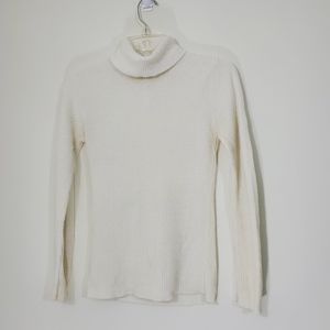 Garland Cream Knit Turtleneck Sweater